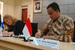 image ministers of education Indonesia - Finland signed MoU